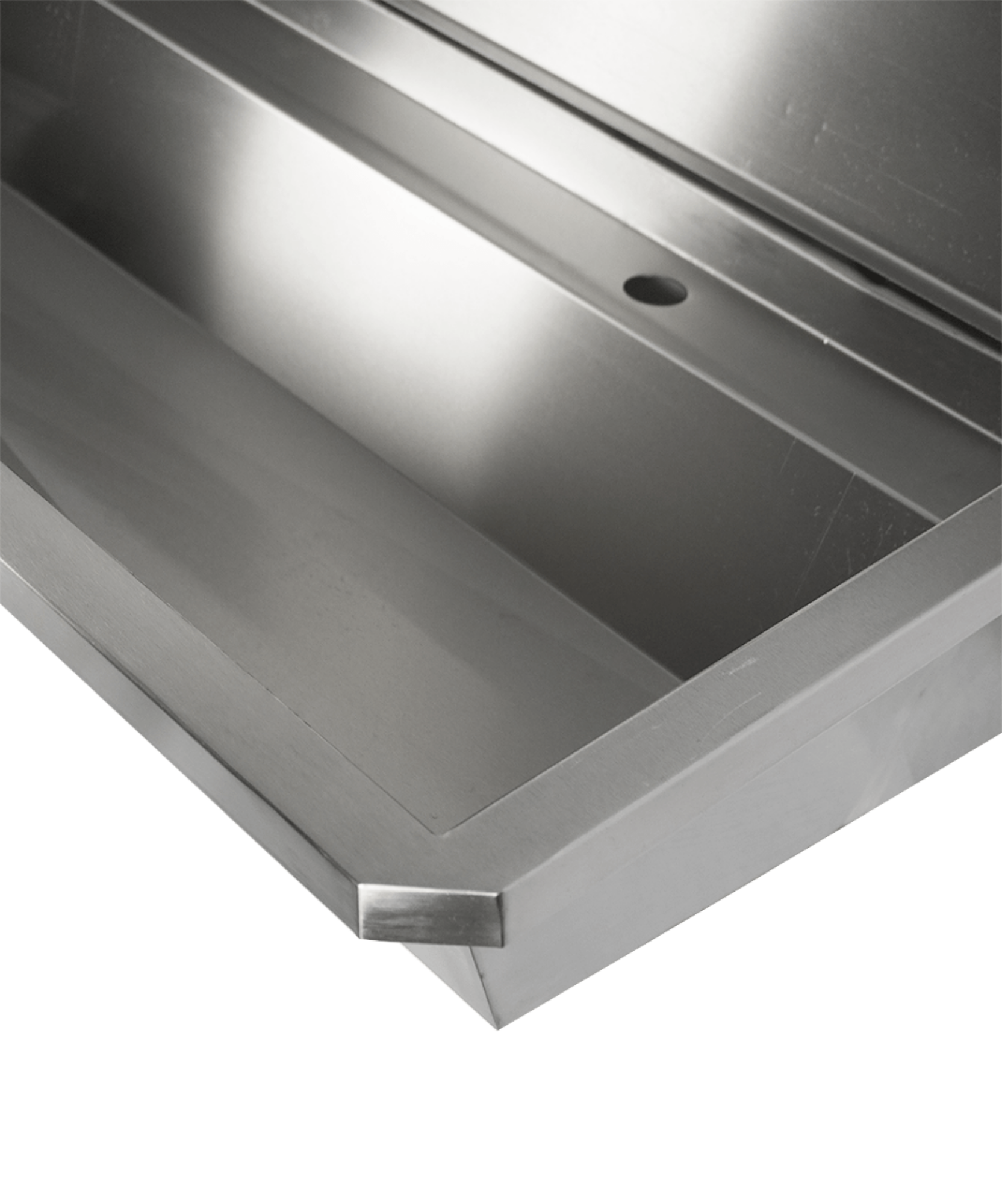 Picture of CombiSteel Stainless steel Wash Basin 1 Tap 1800Mm Drain Plug And Splash Shield Included