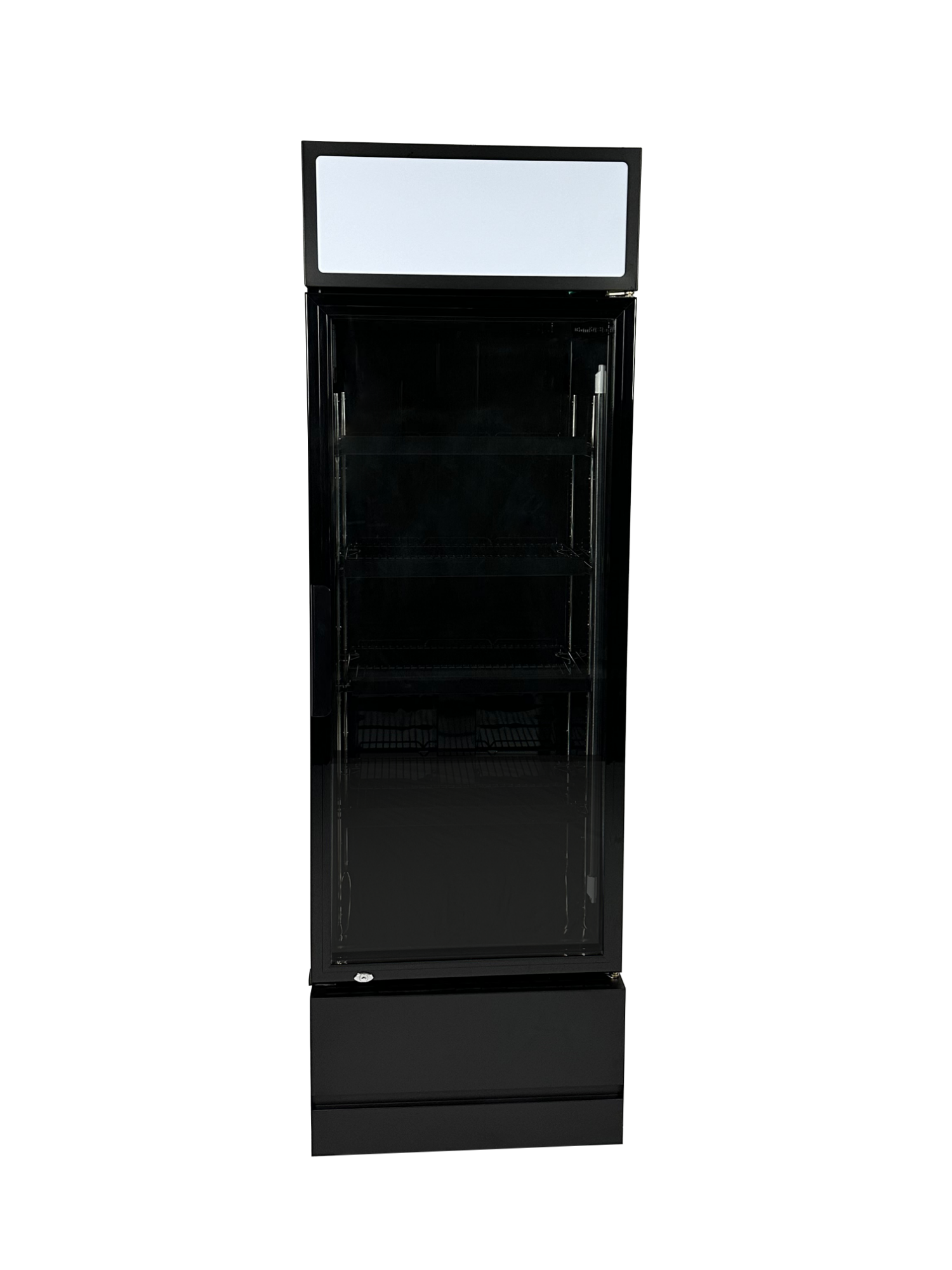 Picture of CombiSteel Black Single Glass Door Refrigerator 360Litre