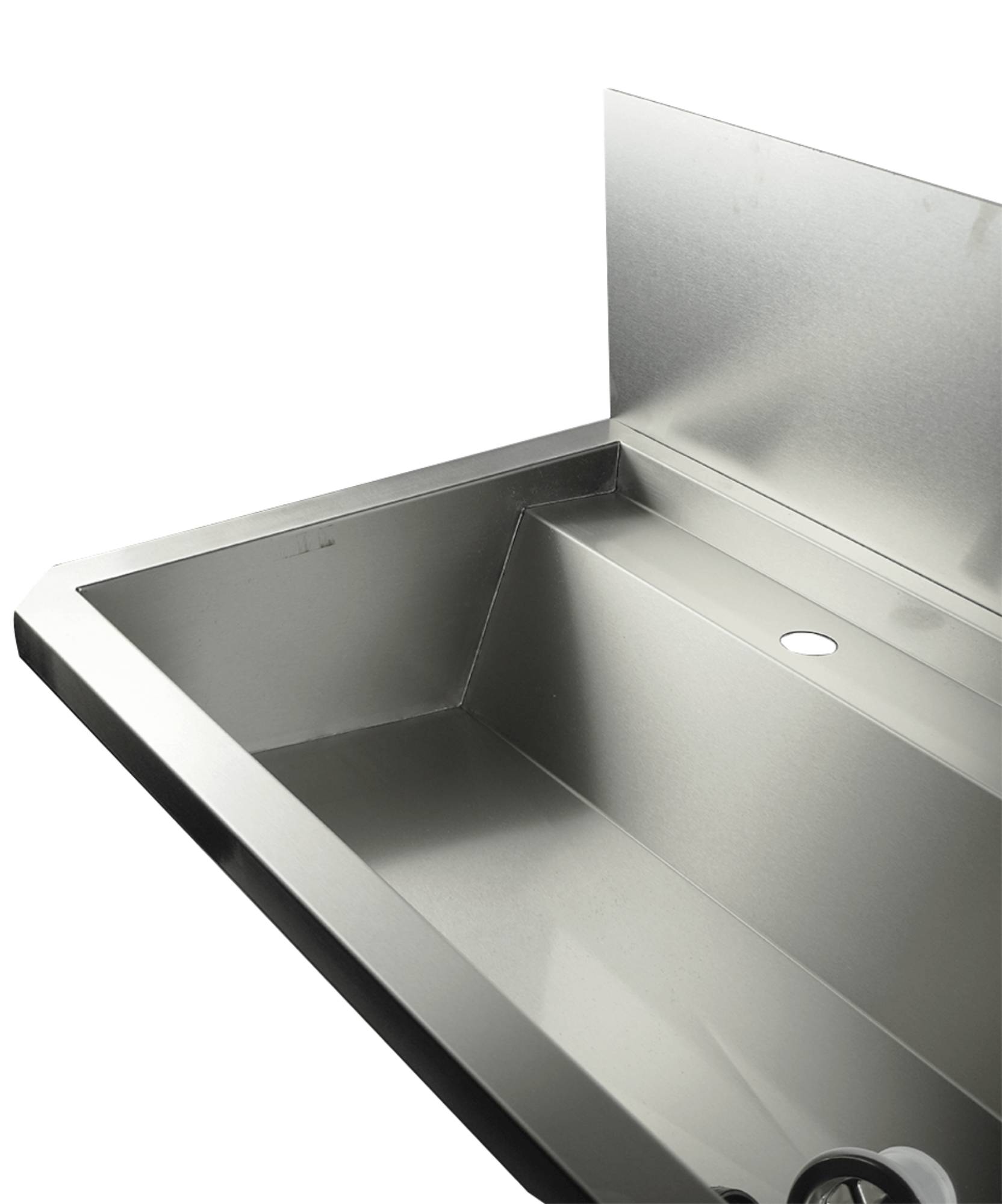 Picture of CombiSteel Stainless steel Wash Basin 1 Tap 1800Mm Drain Plug And Splash Shield Included