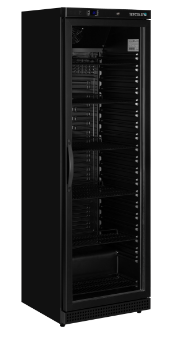 Picture of Tefcold UR400G BLACK Glass Door Merchandiser