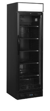Picture of Tefcold CEV435CP BLACK Glass Door Merchandiser