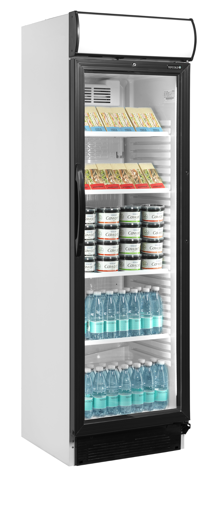 Picture of Tefcold CEV435CP 2 LED Glass Door Merchandiser