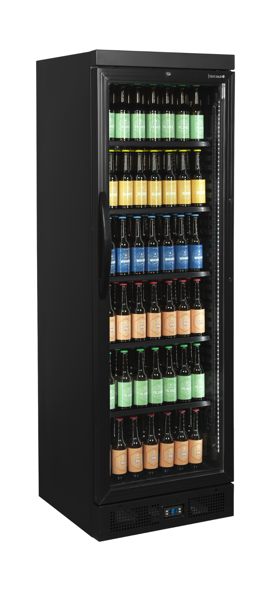 Picture of Tefcold CEV435 BLACK Glass Door Merchandiser