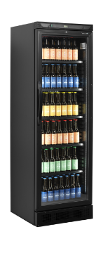 Picture of Tefcold CEV425 BLACK Glass Door Merchandiser