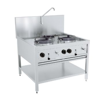 Picture of GAS WOK TABLE 2X17KW + 1X9KW