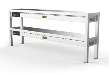 Picture of OVERSHELF CERAMIC HEATED 2 LEVEL 1600  8 HEATERS OF 250W