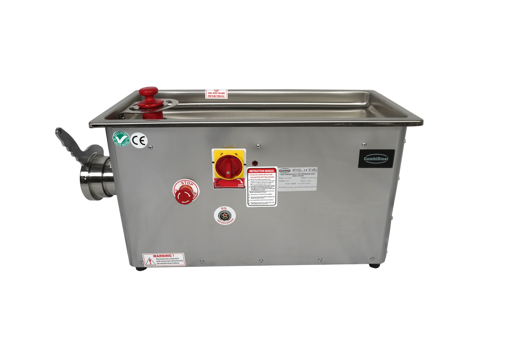 Picture of MEATGRINDER 32 - 750KG/H 400V - WITH FIXED HEAD