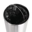 Picture of Bolero Stainless Steel Push Top Bullet Bin Silver 40Ltr