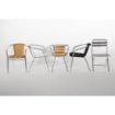 Picture of Bolero Aluminium and Natural Wicker Chair (Pack of 4)