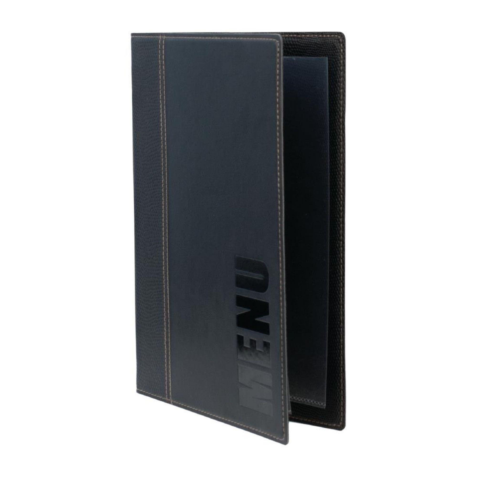 Picture of Securit Contemporary Menu Covers and Storage Box A4 Black (Pack of 20)