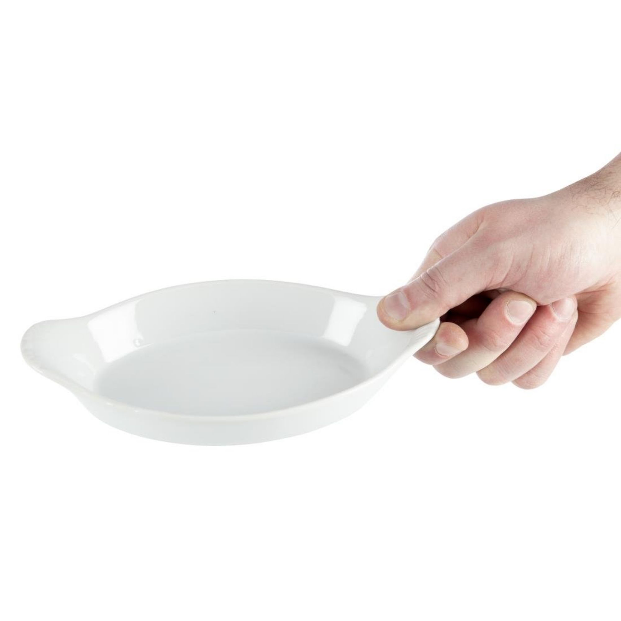Picture of Olympia Whiteware Oval Eared Dishes 204mm (Pack of 6)