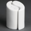 Picture of Olympia Whiteware Yin Yang Salt and Pepper Sets 95mm (Pack of 12)