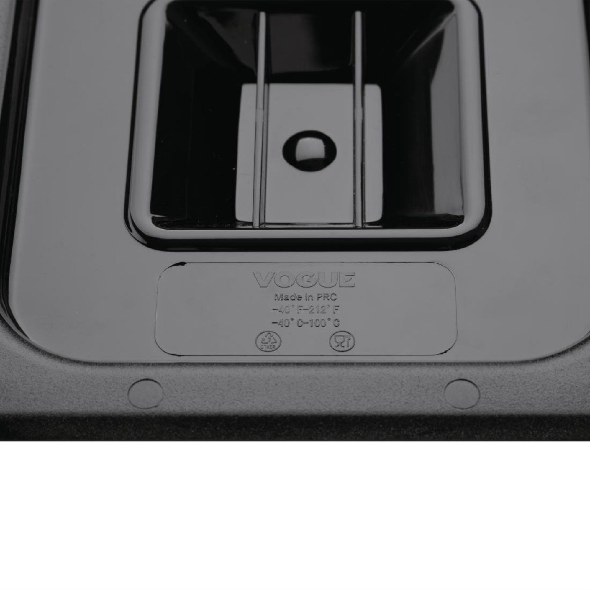 Picture of Vogue Polycarbonate 1/6 Gastronorm Lid Black