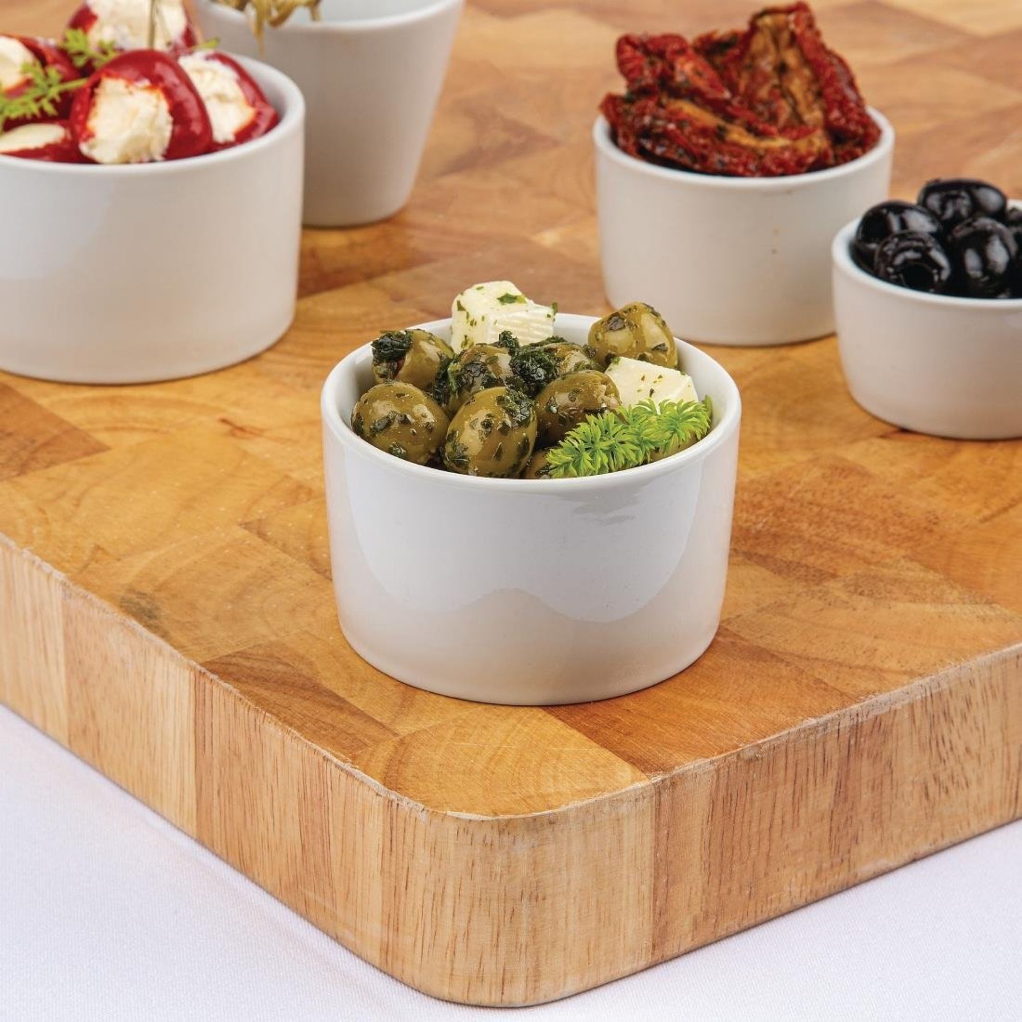 Picture of Olympia Whiteware Contemporary Ramekins 80mm (Pack of 12)