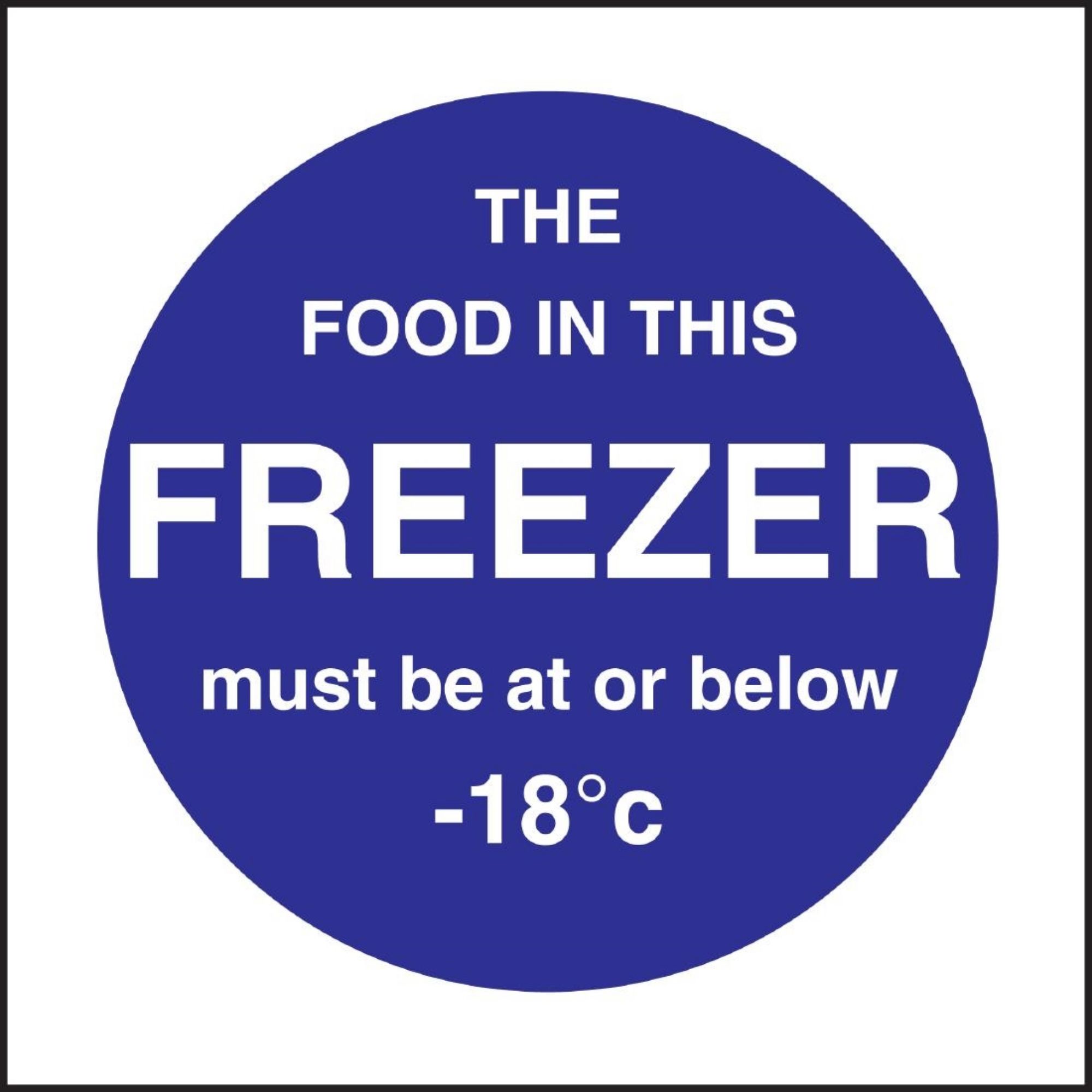 Picture of Vogue Food In This Freezer Sign