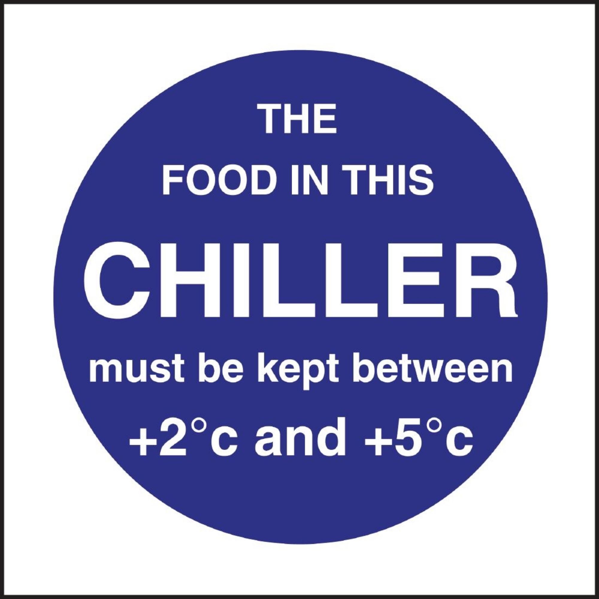 Picture of Vogue Food In This Chiller Sign