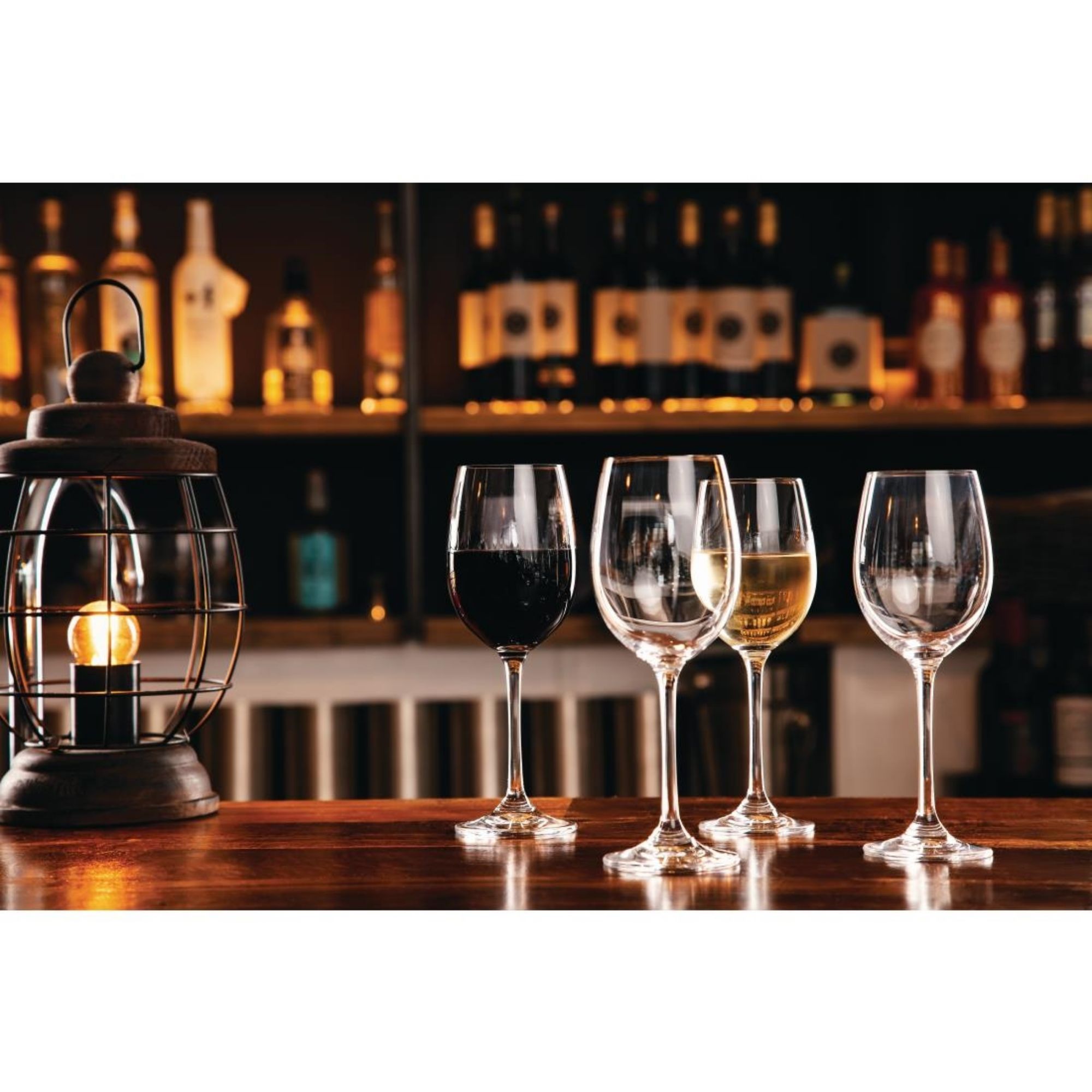 Picture of Olympia Modale Crystal Wine Glasses 395ml (Pack of 6)