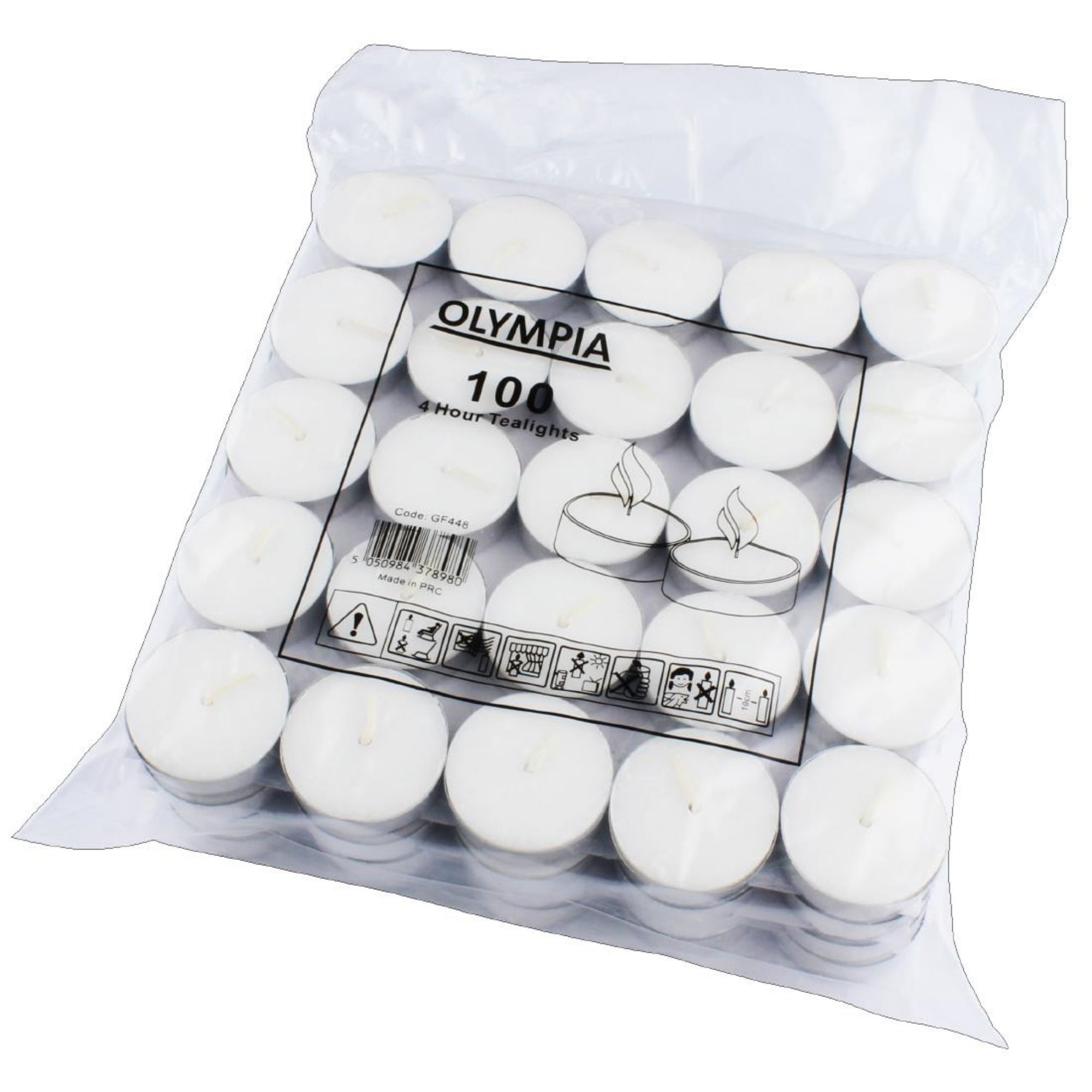 Picture of Olympia 4 Hour Tealights (Pack of 100)