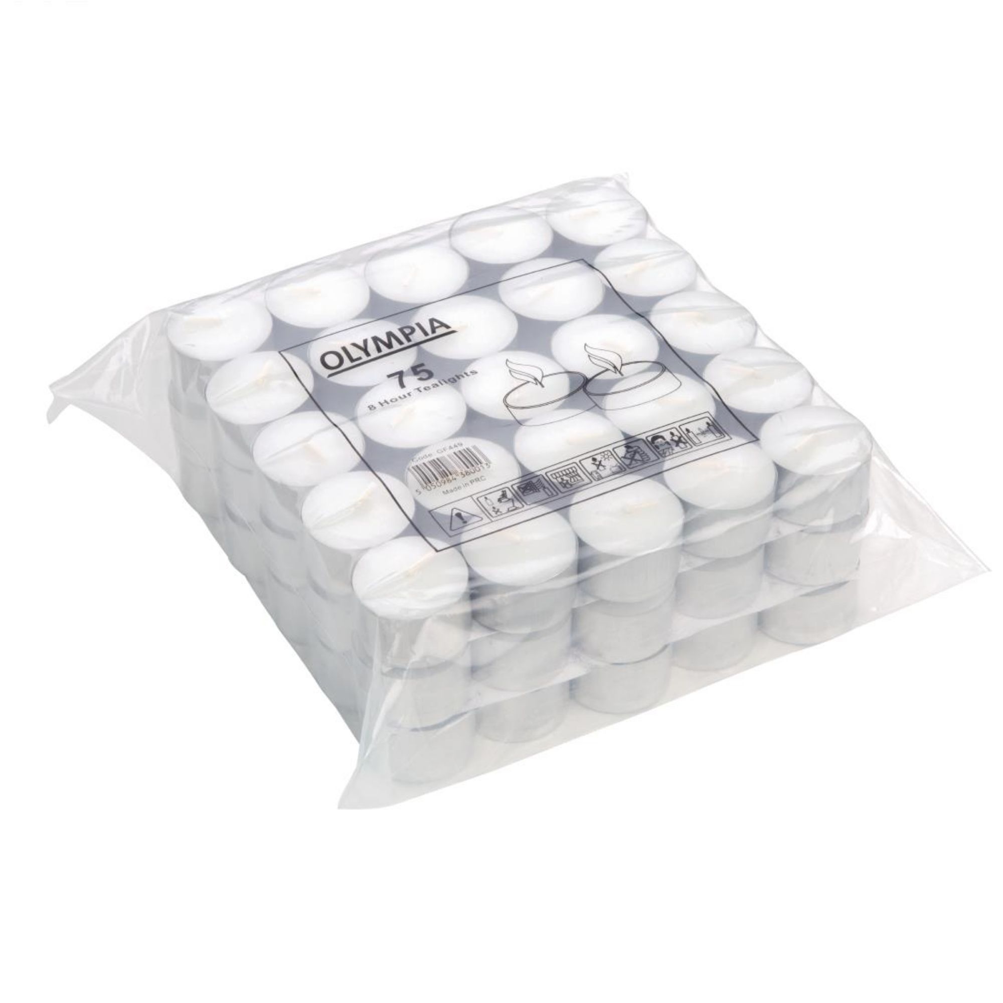 Picture of Olympia 8 Hour Tealights (Pack of 75)