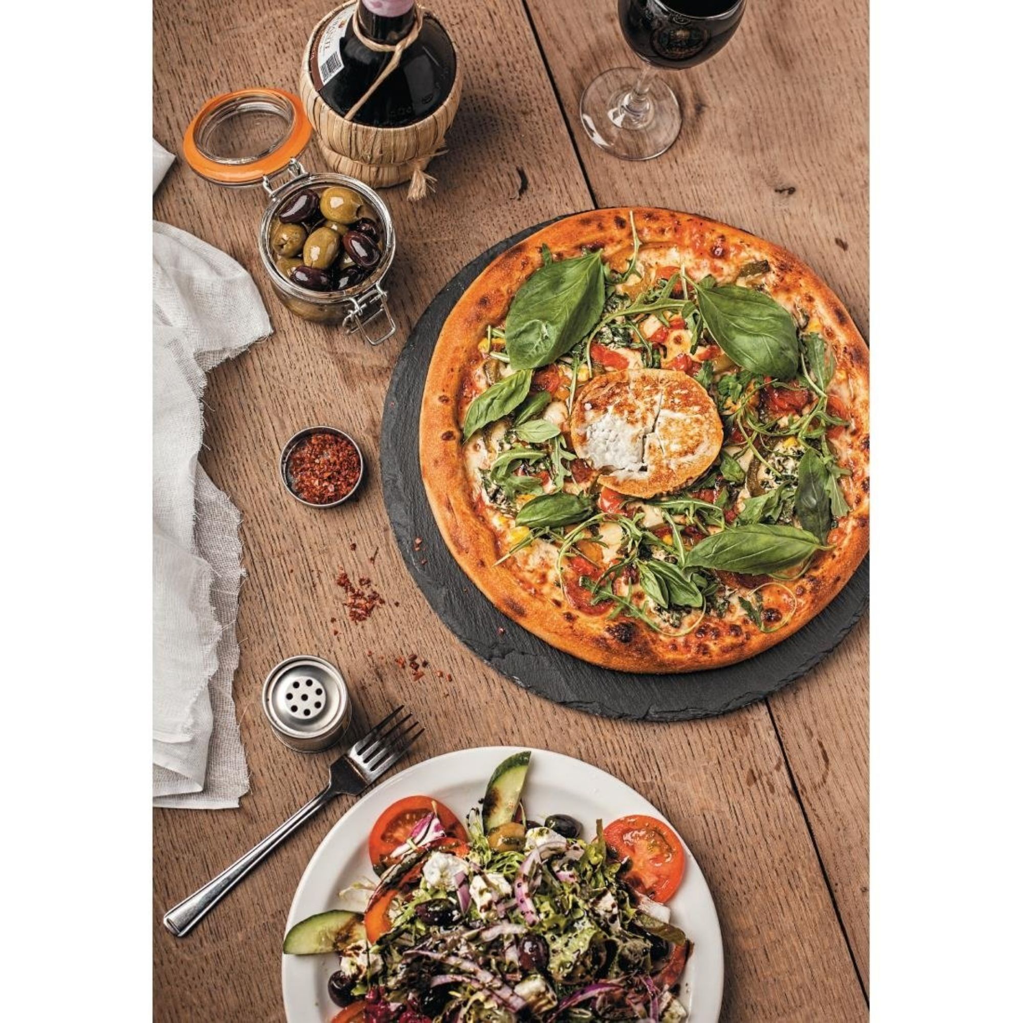 Picture of Olympia Slate Round Pizza Board 330mm