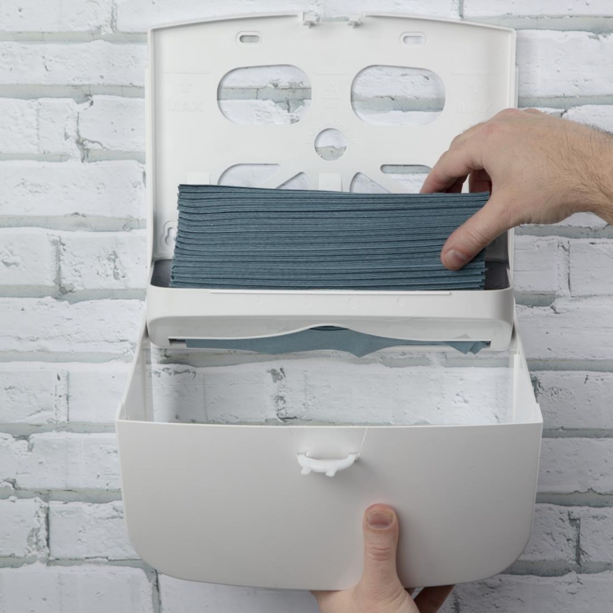 Picture of Jantex Multi-Fold Hand Towel Dispenser White