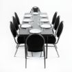 Picture of Bolero ABS Rectangular Folding Table Grey 6ft (Single)