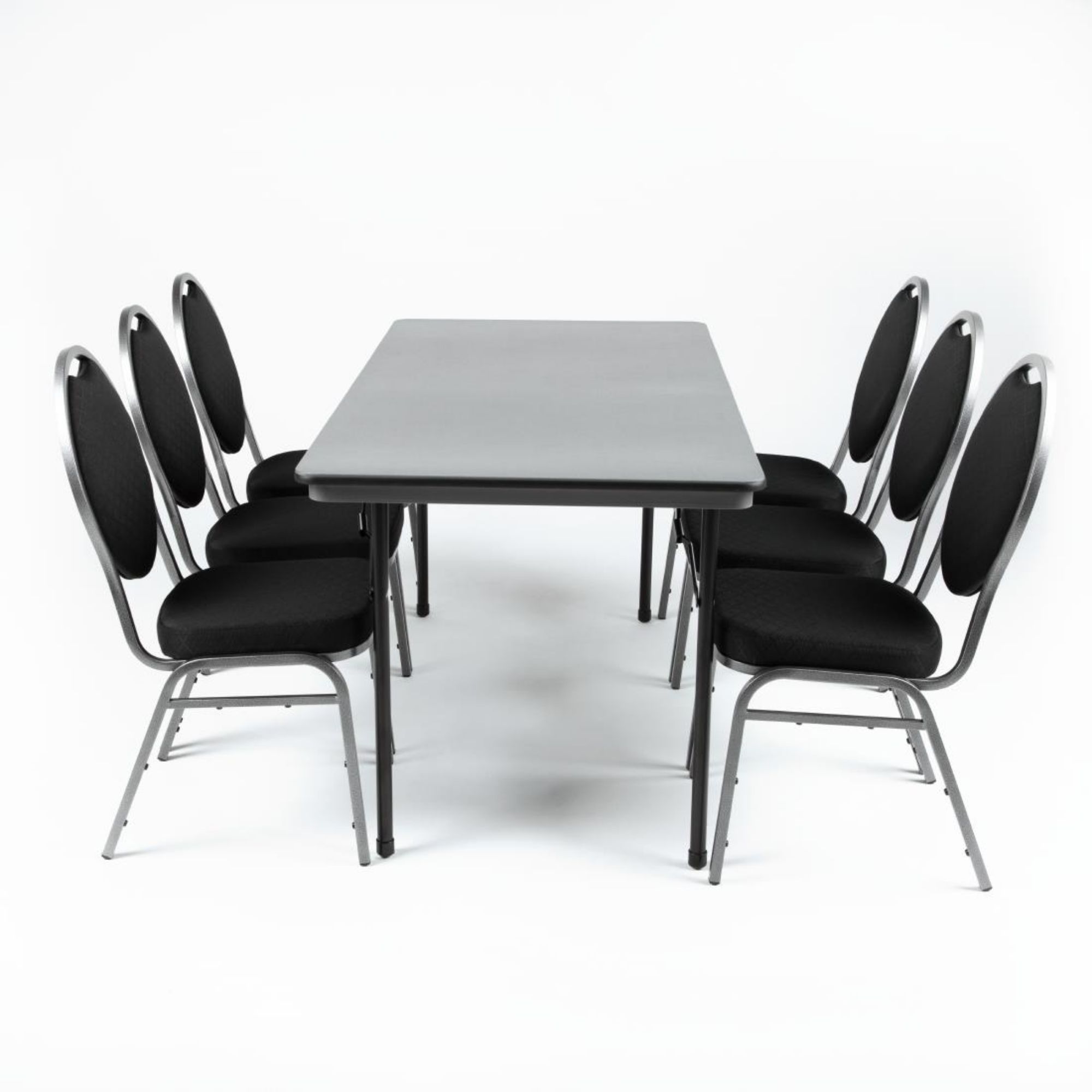 Picture of Bolero ABS Rectangular Folding Table Grey 5ft