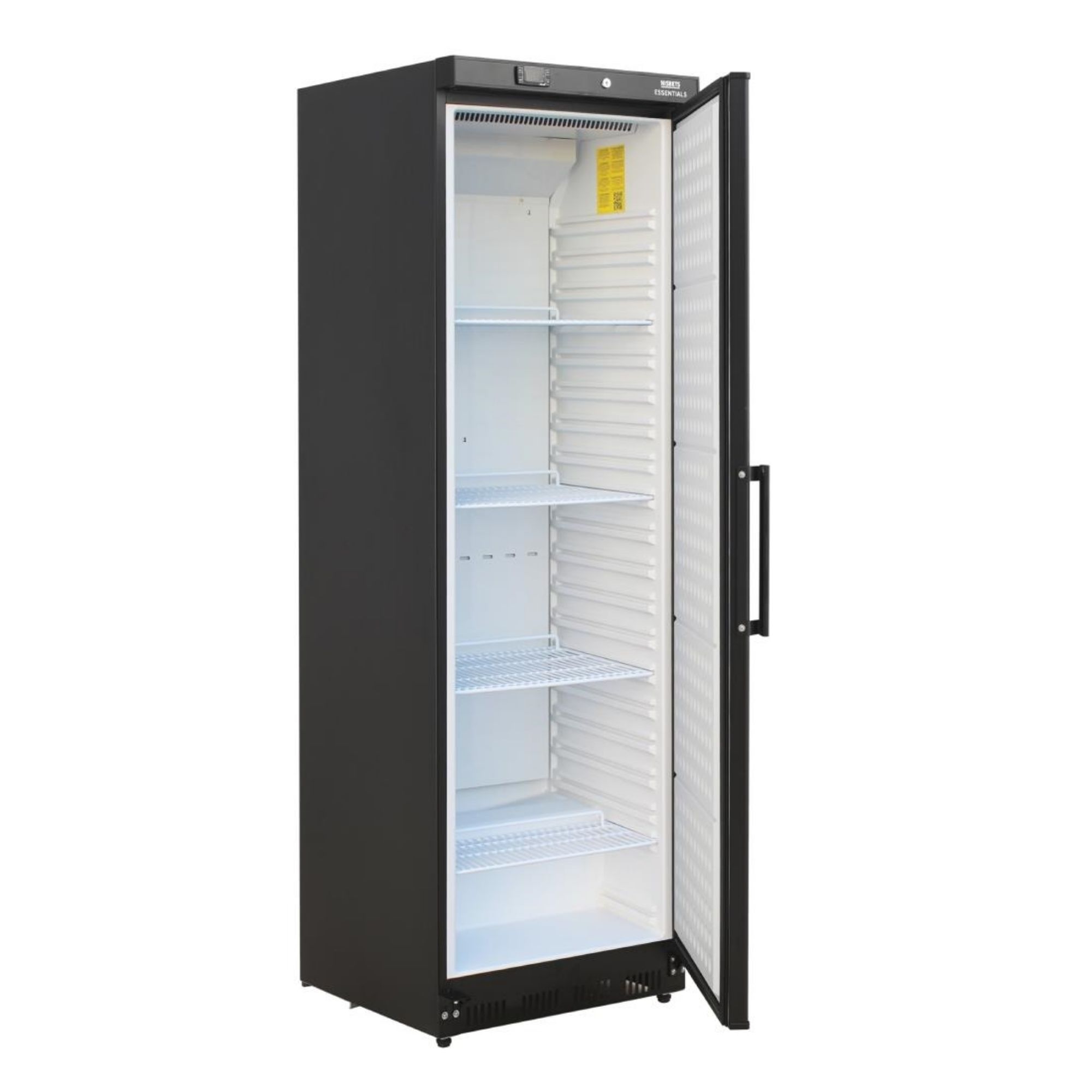 Picture of Nisbets Essentials Upright Refrigerator Black - 400Ltr