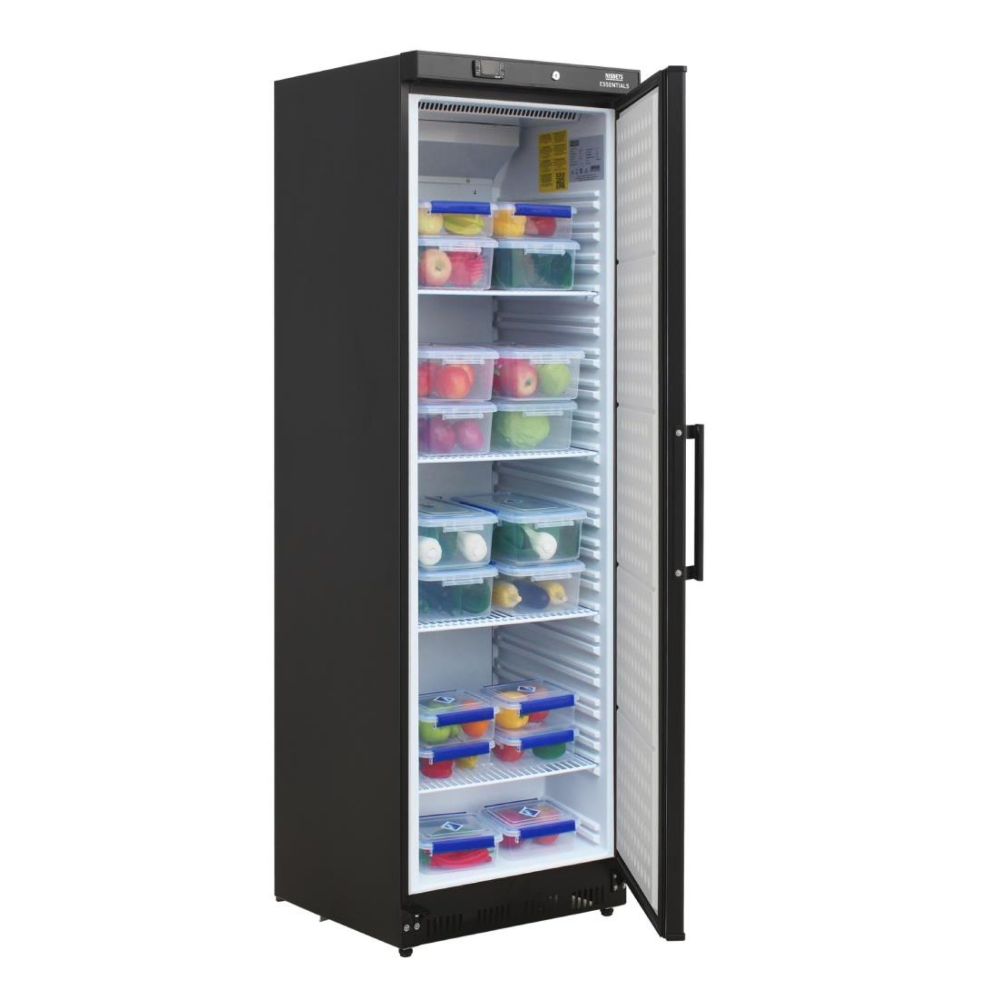 Picture of Nisbets Essentials Upright Refrigerator Black - 400Ltr