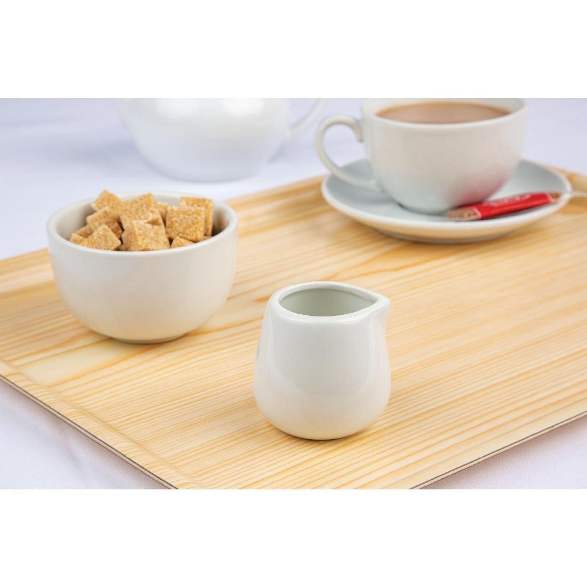 Picture of Olympia Whiteware Compact Jugs 85ml (Pack of 12)