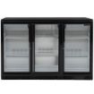 Picture of BLIZZARD Triple Sliding Glass Door Bottle Cooler Black BAR3SL
