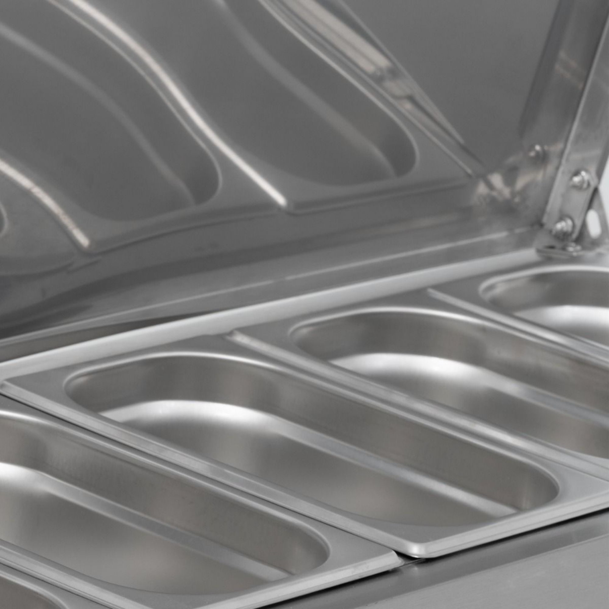 Picture of BLIZZARD 2m Hinged 1/4 Gastronorm Prep Top TOP2000-14EN
