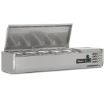 Picture of BLIZZARD 1.2m Hinged 1/4 Gastronorm Prep Top TOP1200-14EN