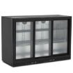 Picture of KOLDBOX Triple Glass Sliding Door Bottle Cooler Black KBC3SL