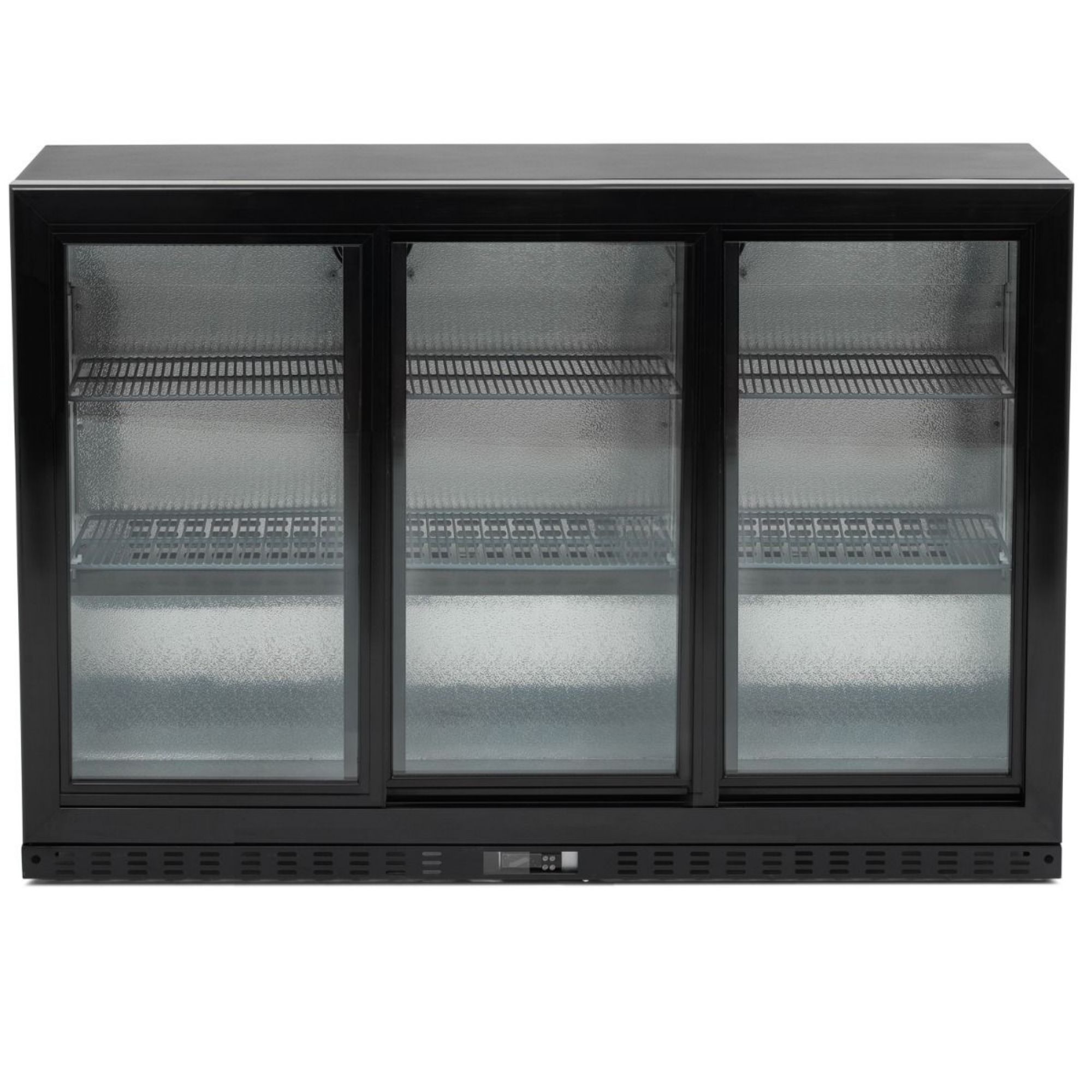 Picture of KOLDBOX Triple Glass Sliding Door Bottle Cooler Black KBC3SL