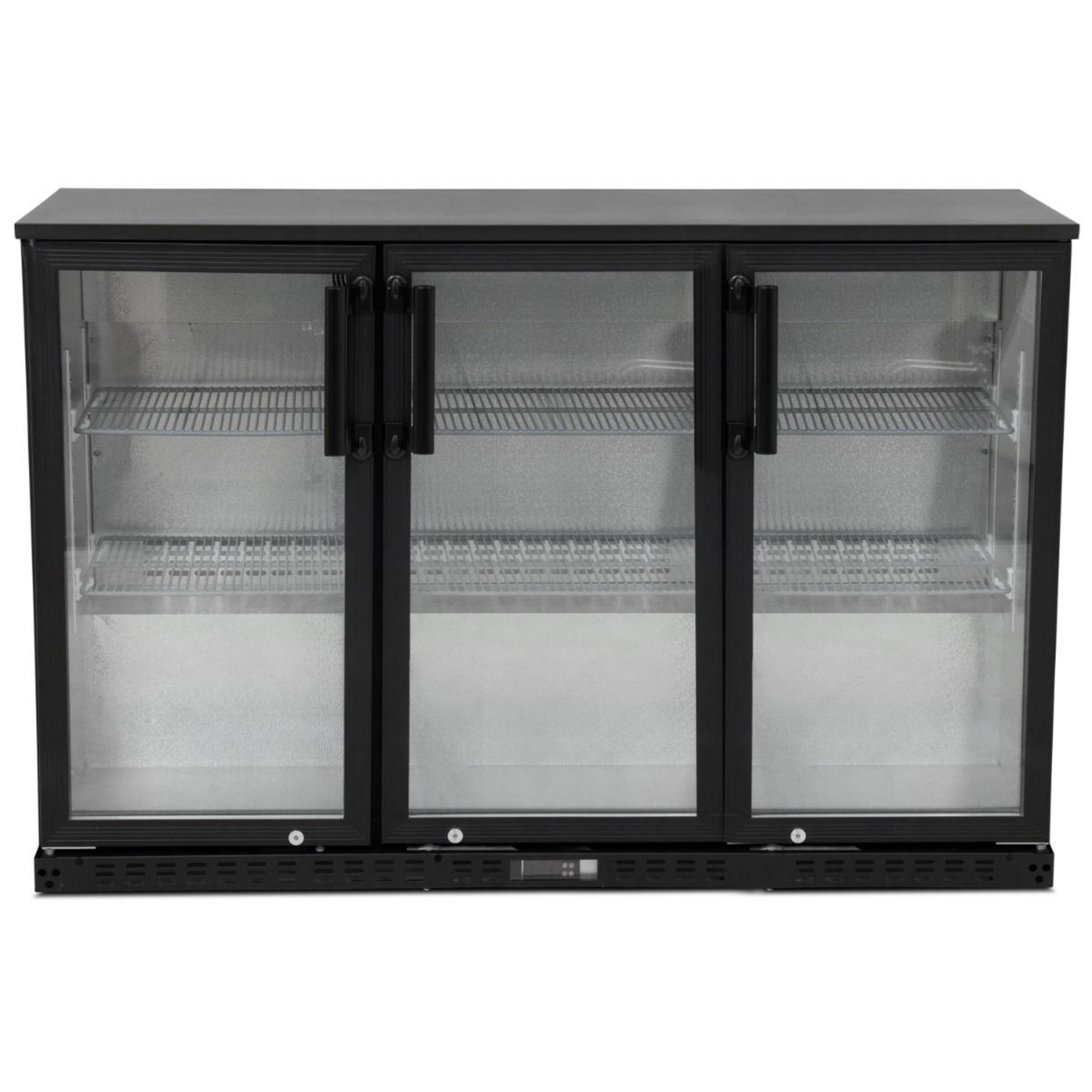 Picture of KOLDBOX Triple Glass Hinged Door Bottle Cooler Black KBC3