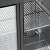 Picture of KOLDBOX Triple Glass Sliding Door Bottle Cooler Black KBC3SL