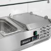 Picture of BLIZZARD 2m 1/3 Gastronorm Prep Top with Glass Cover TOP2000CR