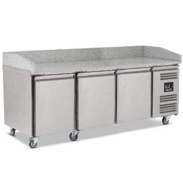 Picture of BLIZZARD 580L Triple Door Prep Counter with Granite Worktop BPB2000