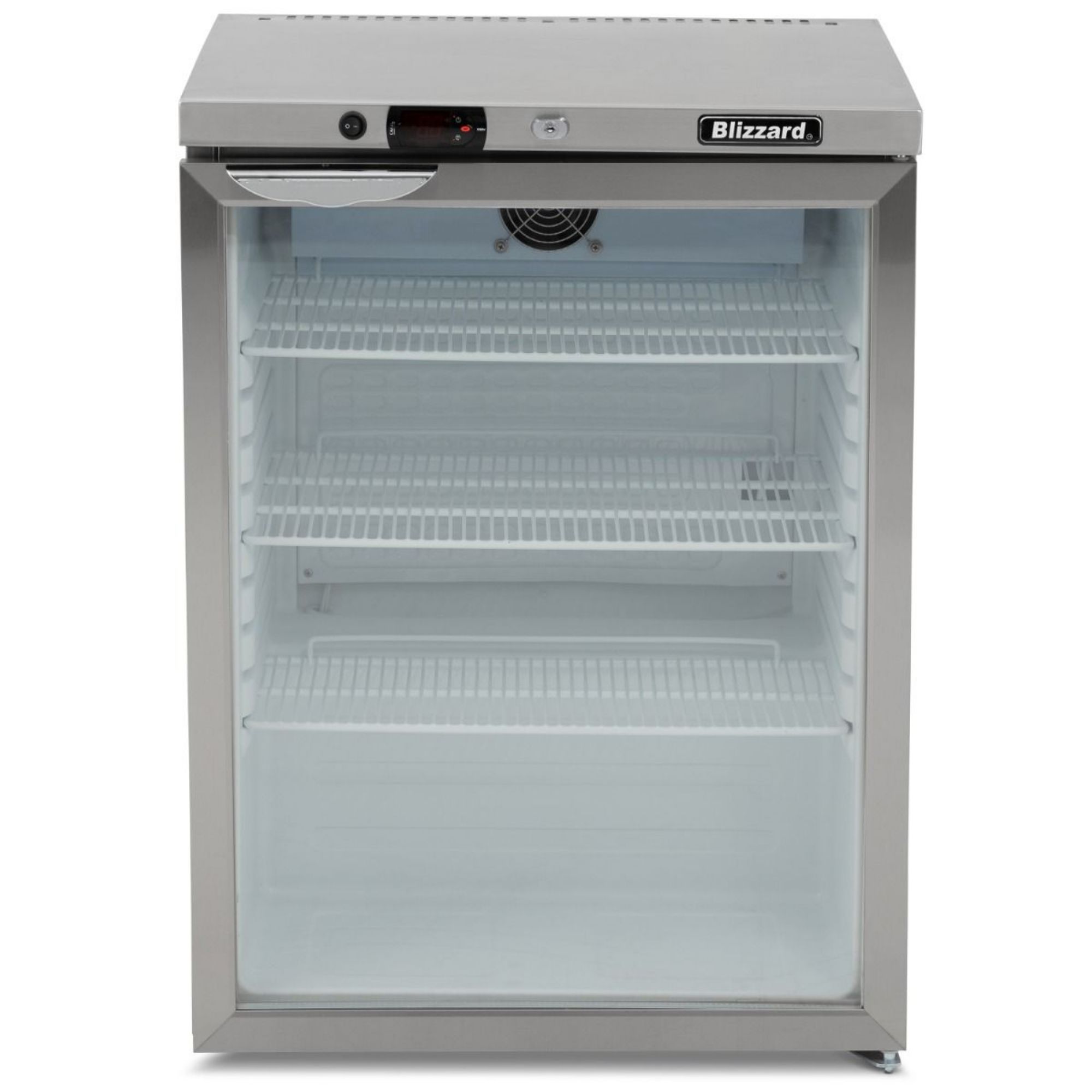 Picture of BLIZZARD Single Hinged Glass Door Under Counter Refrigerator UCR140CR