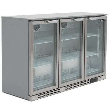 Picture of BLIZZARD Triple Hinged Glass Door Bottle Cooler Stainless Steel BAR3SS