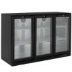 Picture of BLIZZARD Triple Hinged Glass Door Bottle Cooler Black BAR3