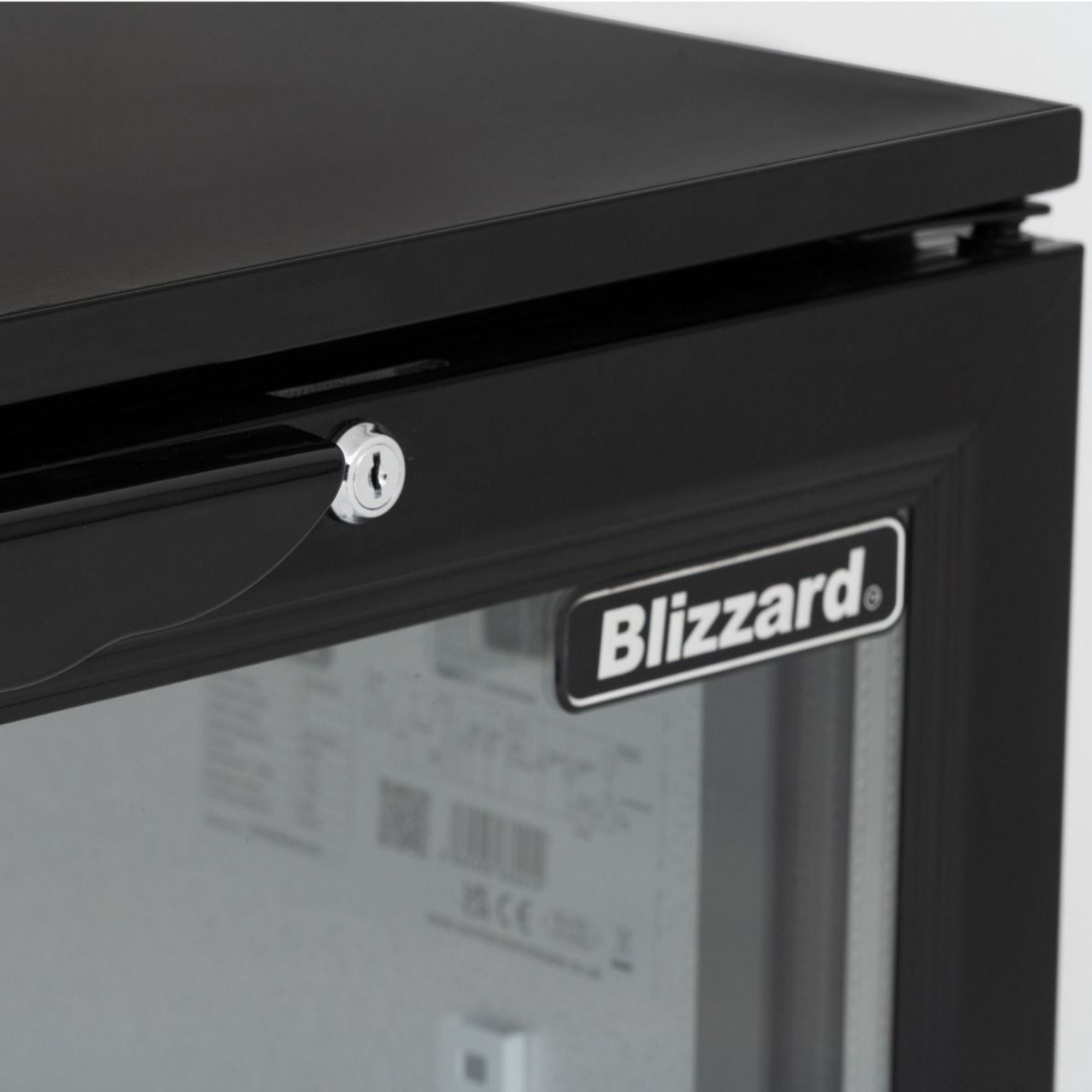 Picture of BLIZZARD Triple Hinged Glass Door Bottle Cooler Black BAR3