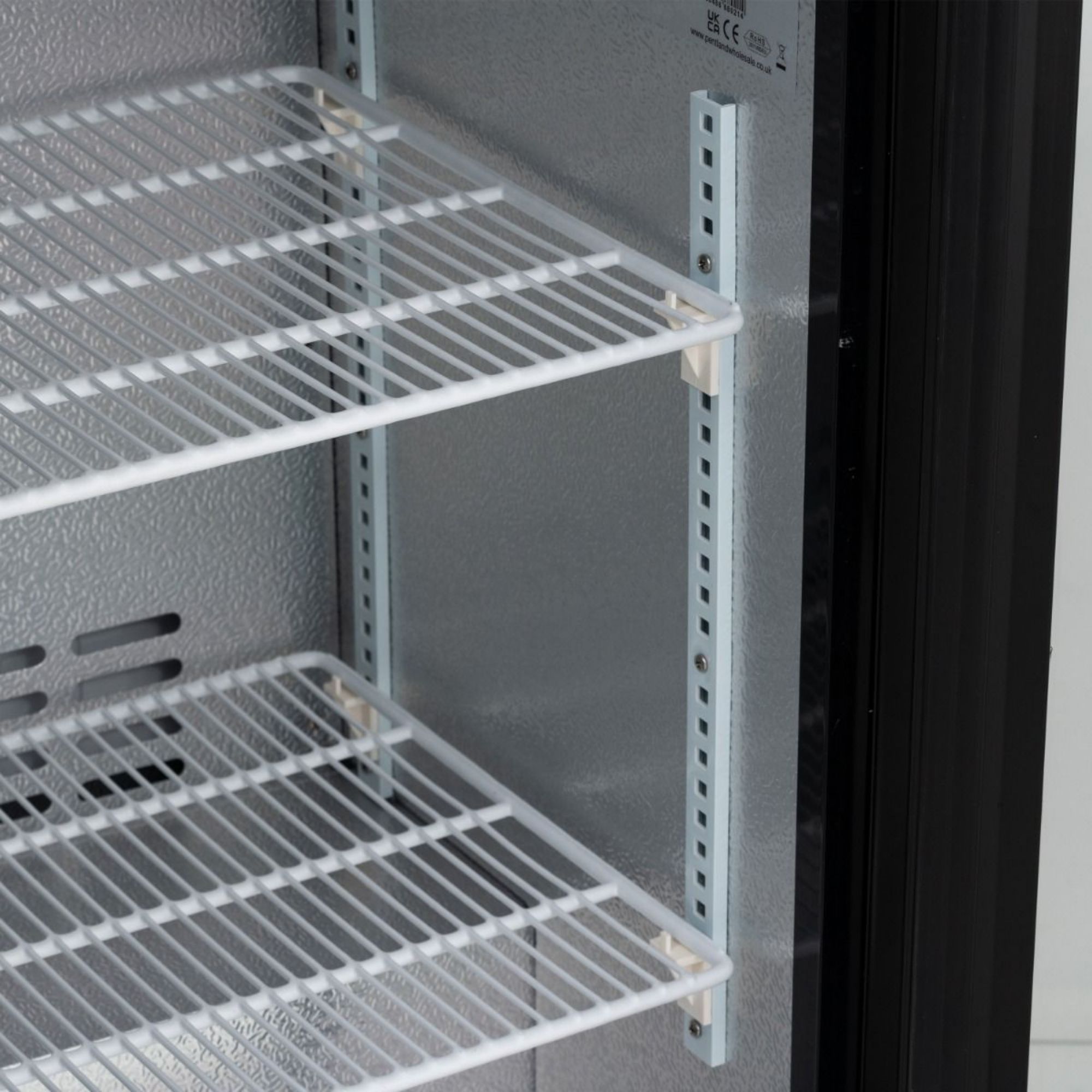 Picture of BLIZZARD Triple Hinged Glass Door Bottle Cooler Black BAR3