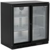 Picture of BLIZZARD Double Sliding Glass Door Bottle Cooler Black BAR2SL