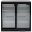 Picture of BLIZZARD Double Sliding Glass Door Bottle Cooler Black BAR2SL