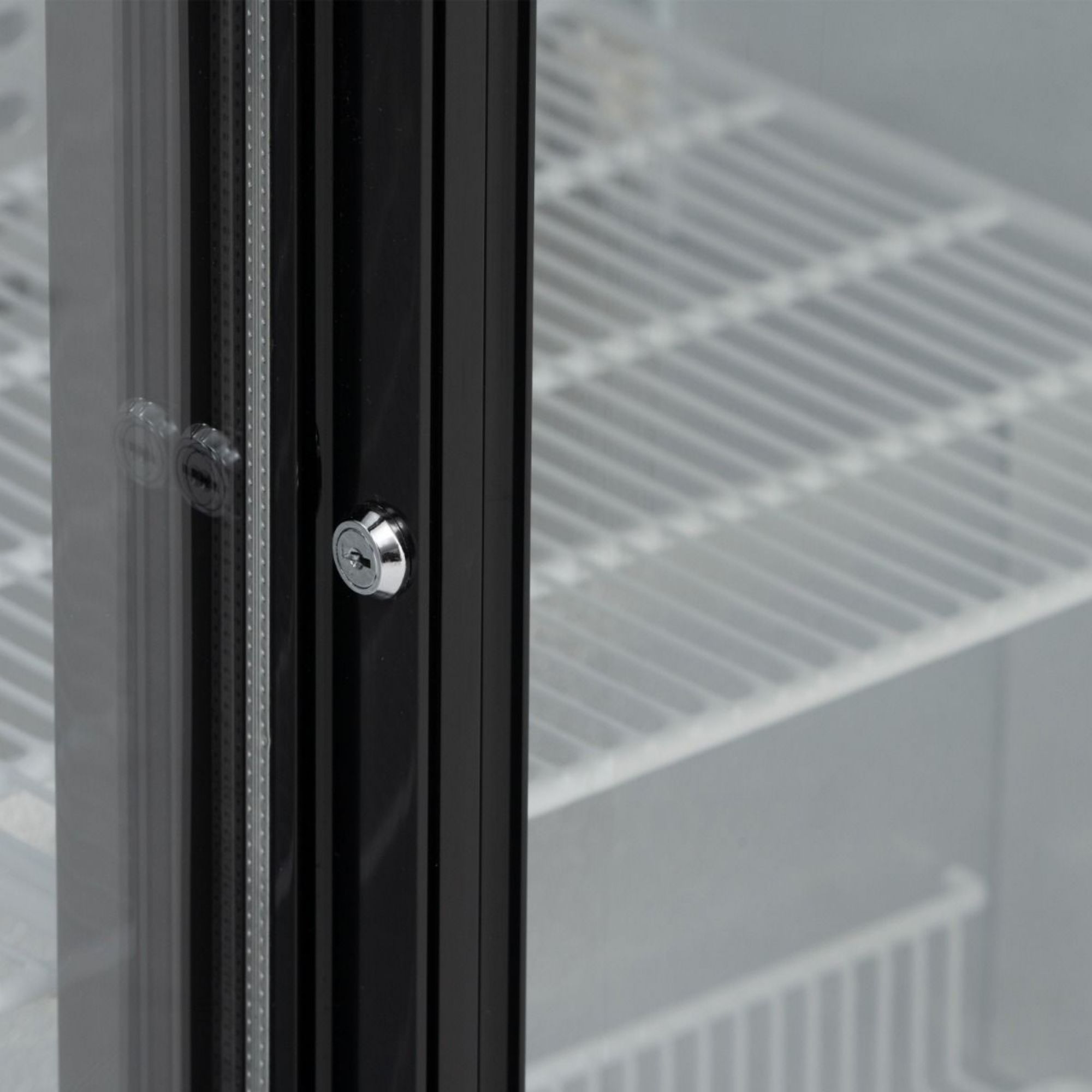 Picture of BLIZZARD Double Sliding Glass Door Bottle Cooler Black BAR2SL