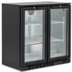 Picture of BLIZZARD Double Hinged Glass Door Bottle Cooler Black BAR2