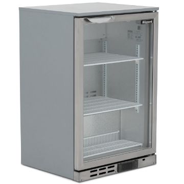 Picture of BLIZZARD Single Hinged Glass Door Bottle Cooler Stainless Steel BAR1SS