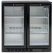 Picture of BLIZZARD Double Hinged Glass Door Bottle Cooler Black BAR2